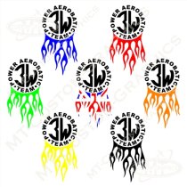 3W Team Flamed Logo
