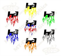 High Alpha ″HA″ Flamed graphics