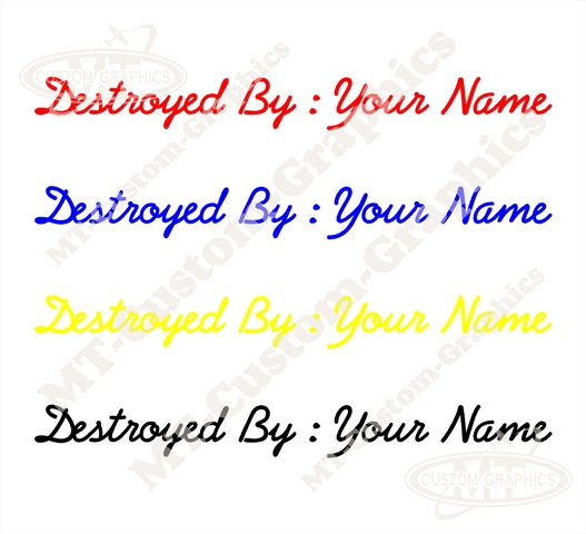 Destroyed By Logo