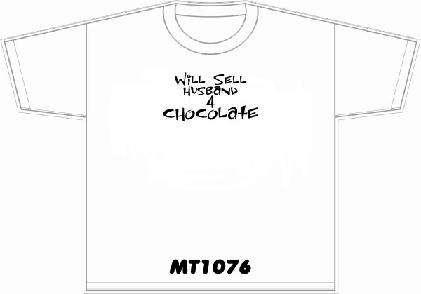 Will sell husband 4 choclate