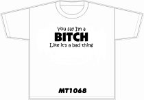 You say i'm a BITCH like its a bad thing