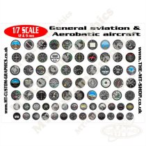 1/7 Scale General & Aerobatic Set of Instrument