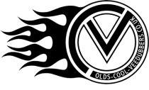VDUB LH flamed logo sticker