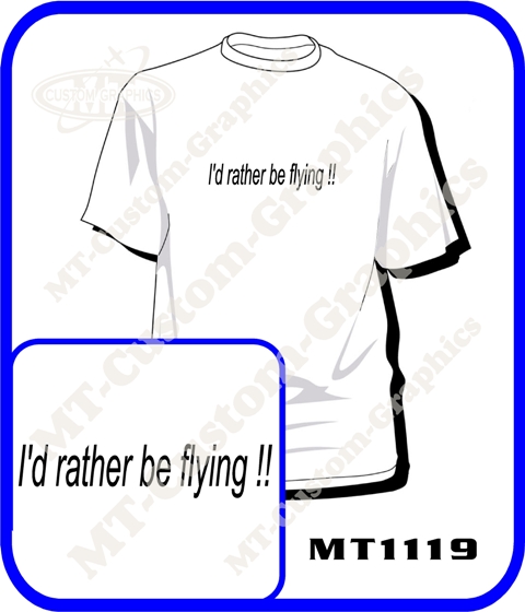 I'd rather be flying !!